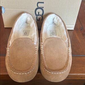 UGG Chestnut Suede Moccasins